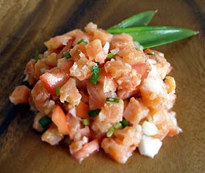 Lomi lomi salmon recipe