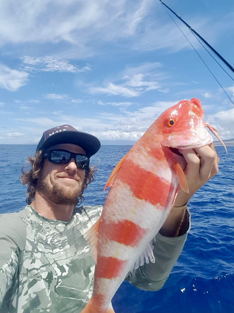 goatfish caught bottom fishing off South Maui, Hawaii